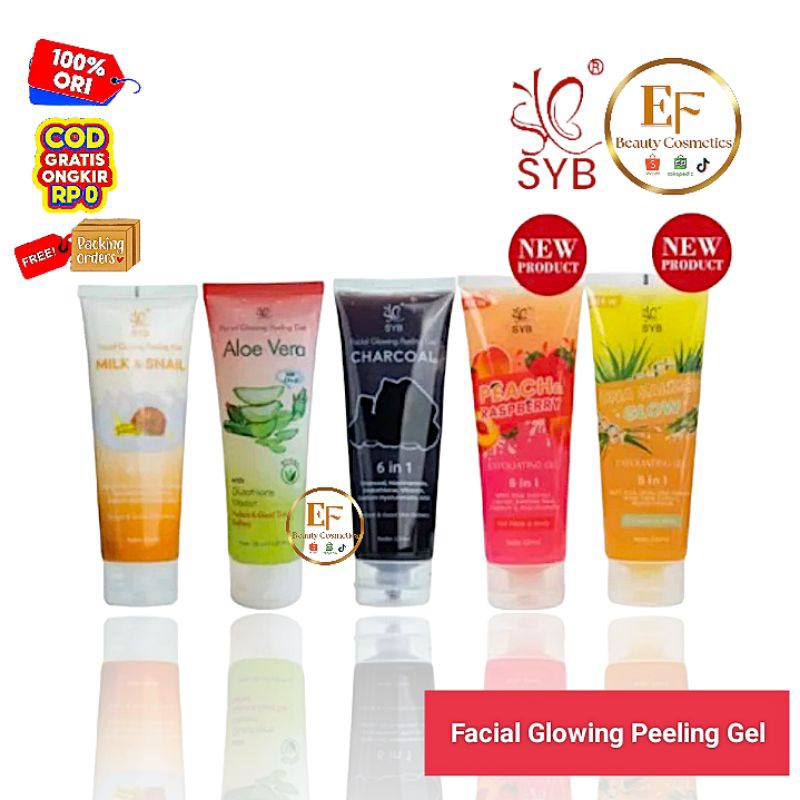 SYB Facial Glowing Peeling Gel 130ml - Peeling Wajah