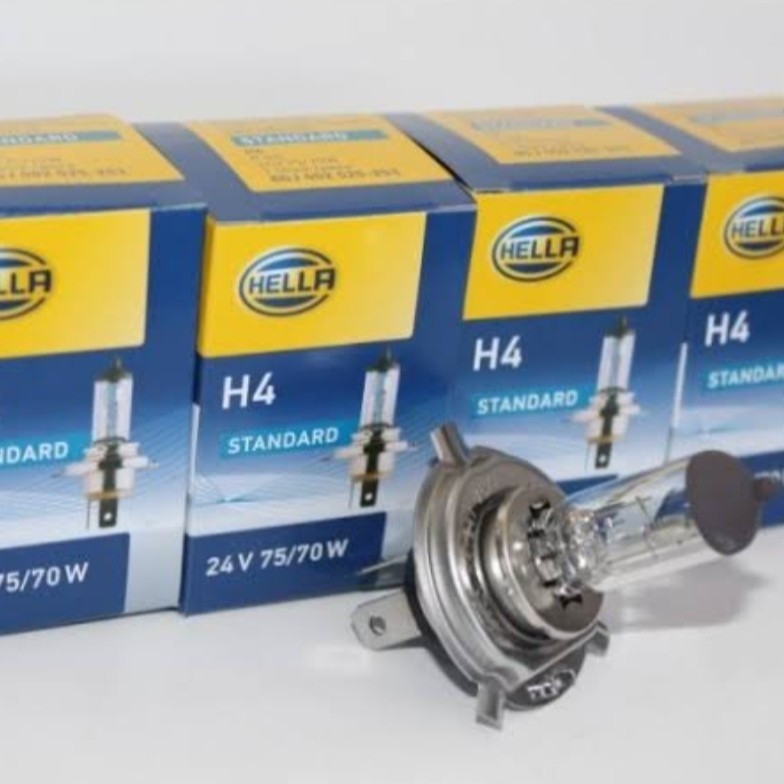 Bohlam lampu H4 24V 75/70W Hella Original