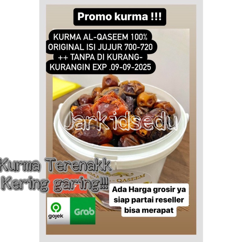 

Kurma Al-Qaseem 500 gr Kurma Enak Murah Ready Instan