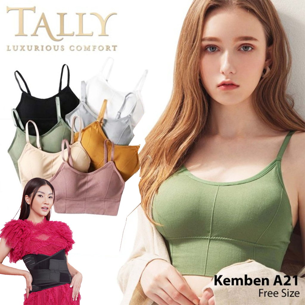 KEMBEN TALLY A21 BRALETTE BH SPORT BRA BUSA TIPIS BAHAN RAJUT CUP A-B