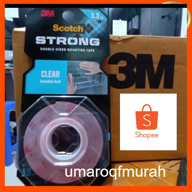 

Double Tape 3M Super Lengket Lem 3M Bening