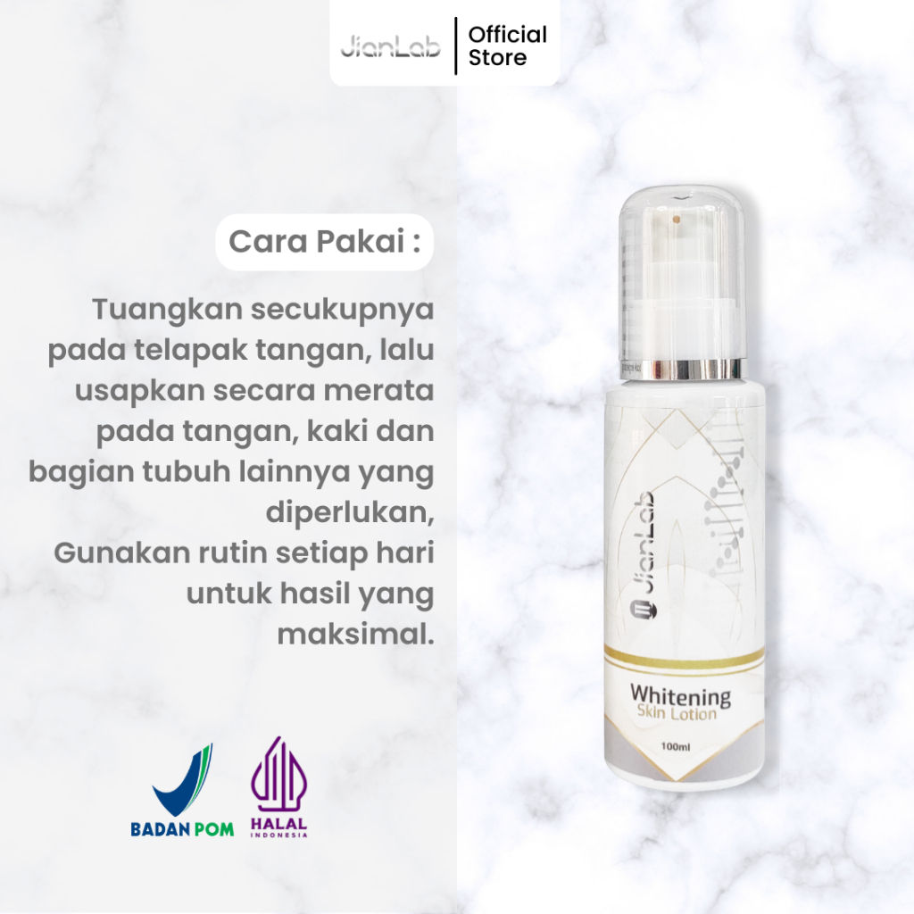 Whitening Skin Lotion By Jianlab | Pilihan Tepat Atasi Masalah Kulit