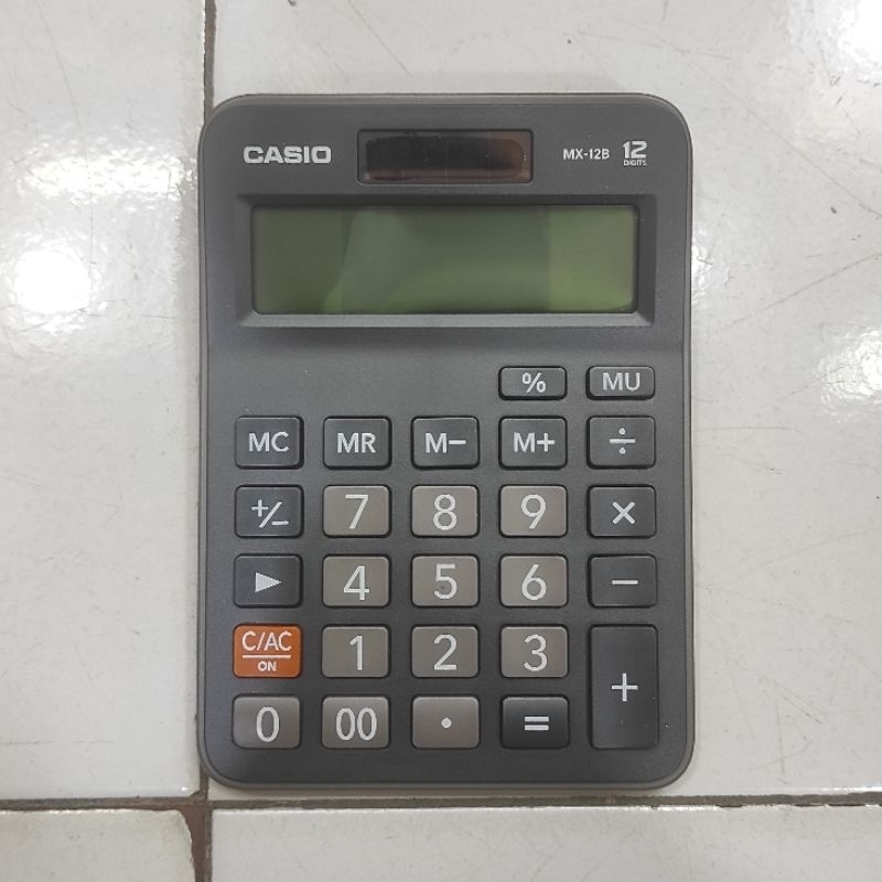 

Kalkulator Meja Casio MX 12B Hitam ORI MATI TOTAL & LAYAR MENGHITAM