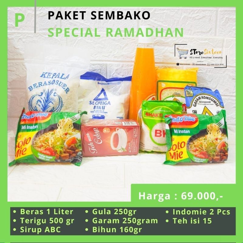 

Paket Sembako Ramadhan P / Paket Sembako Murah / Sirup ABC