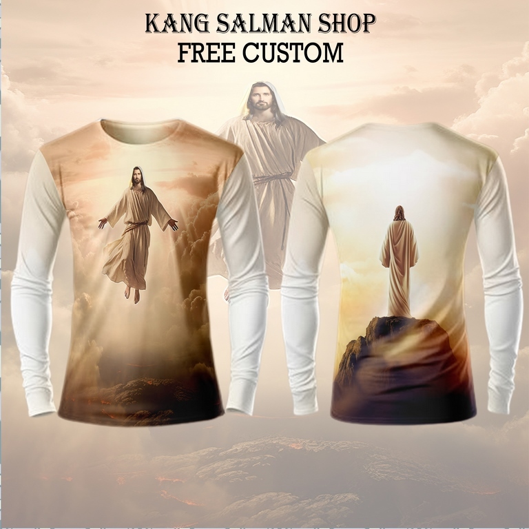 kaos rohani yesus kristus - baju yesus premium high quality - kaos kalam kudus | bahan polyester ter
