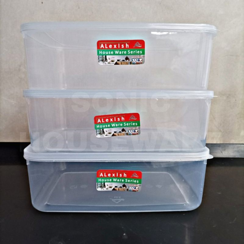 Toples Plastik Bening  Food Box 3500 ML Kotak Makan Tempat Makanan Tutup Bening