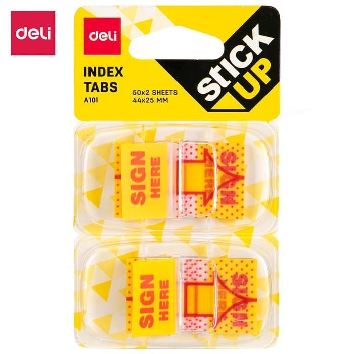 

Film Indexer Deli Sign Here Index Tabs (2 x 50 Sheets)