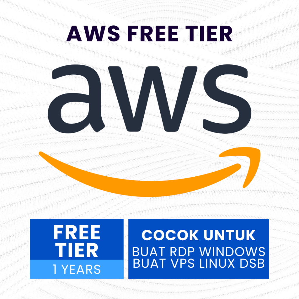 Akun Amazon AWS Free Tier/Trial 1 Tahun Full Garansi