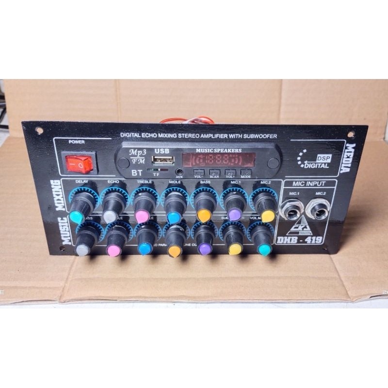 Kit speaker aktif mixer karaoke plus subwoofer DHB-419