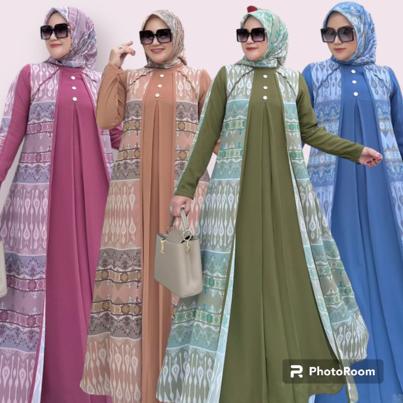 Clarissa Dress Set Irna Emerald