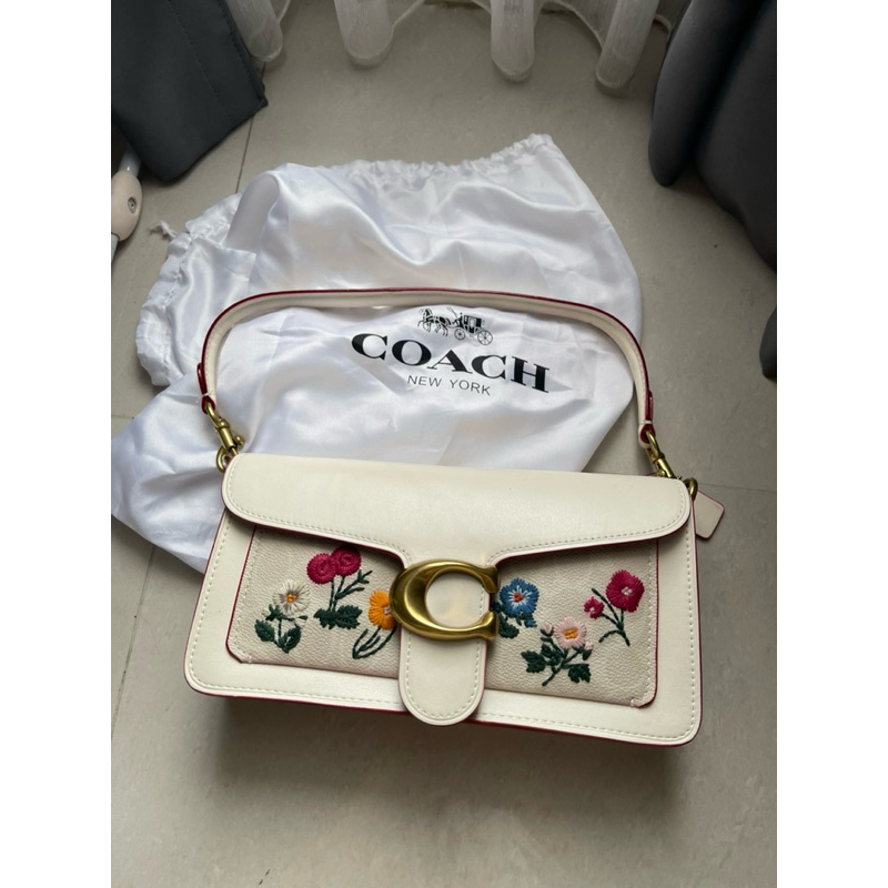 [Preloved] Coach Tabby Shoulder Bag Floral Embroidery