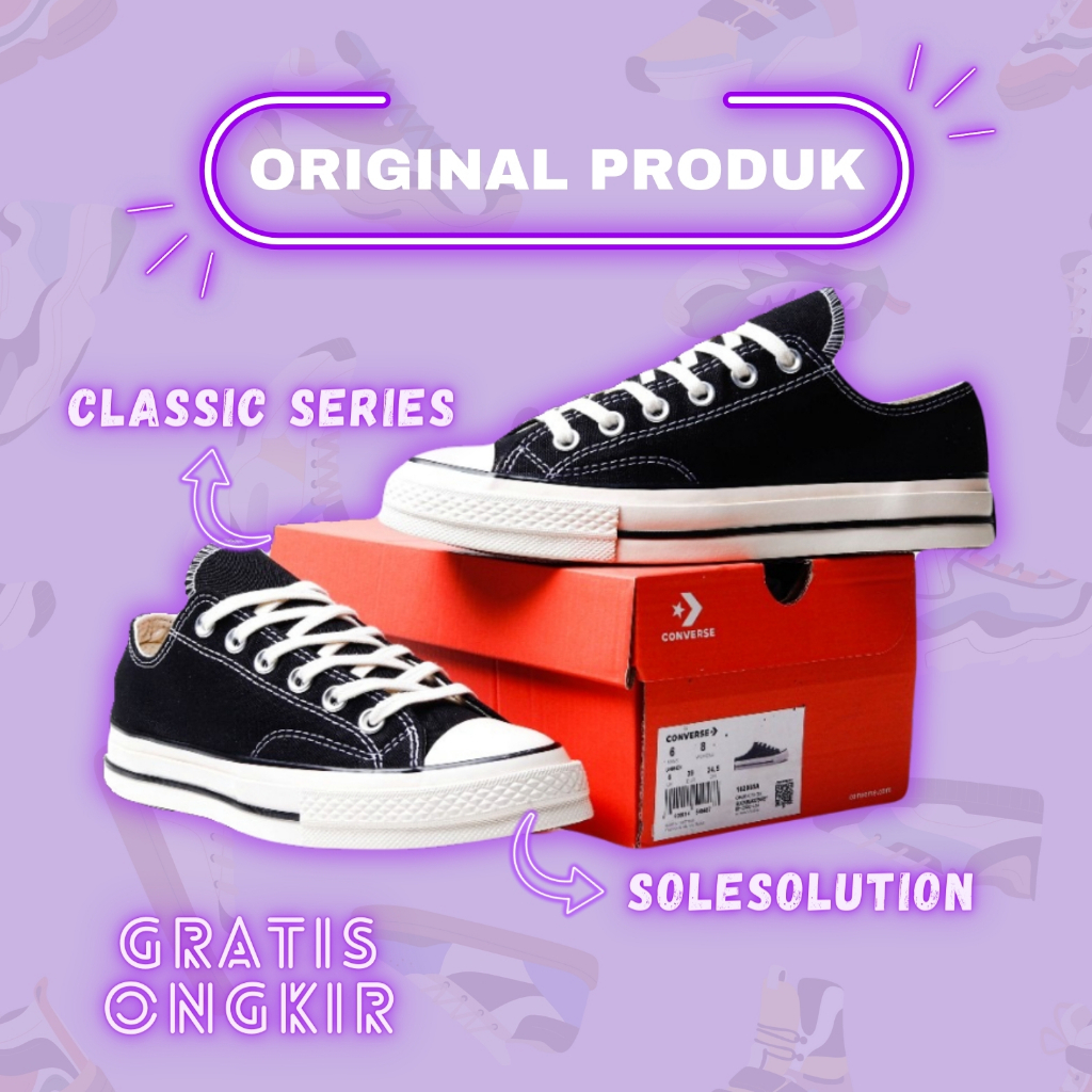 ￼Converse Chuck Taylor CT 70s OX Low Obsidian Navy Egret Original Sepatu Converse Low Original Sepat