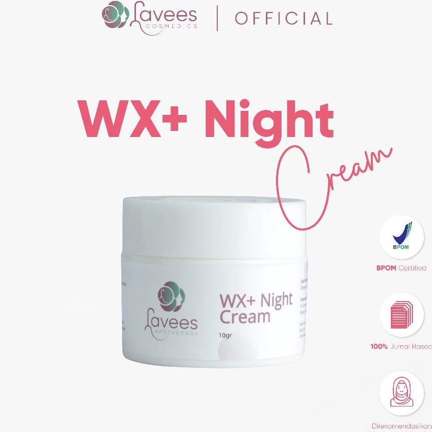 KP8 Lavees Apothecary  WX Night Cream Krim Malam Flek  Melasma Konsultasi via chat