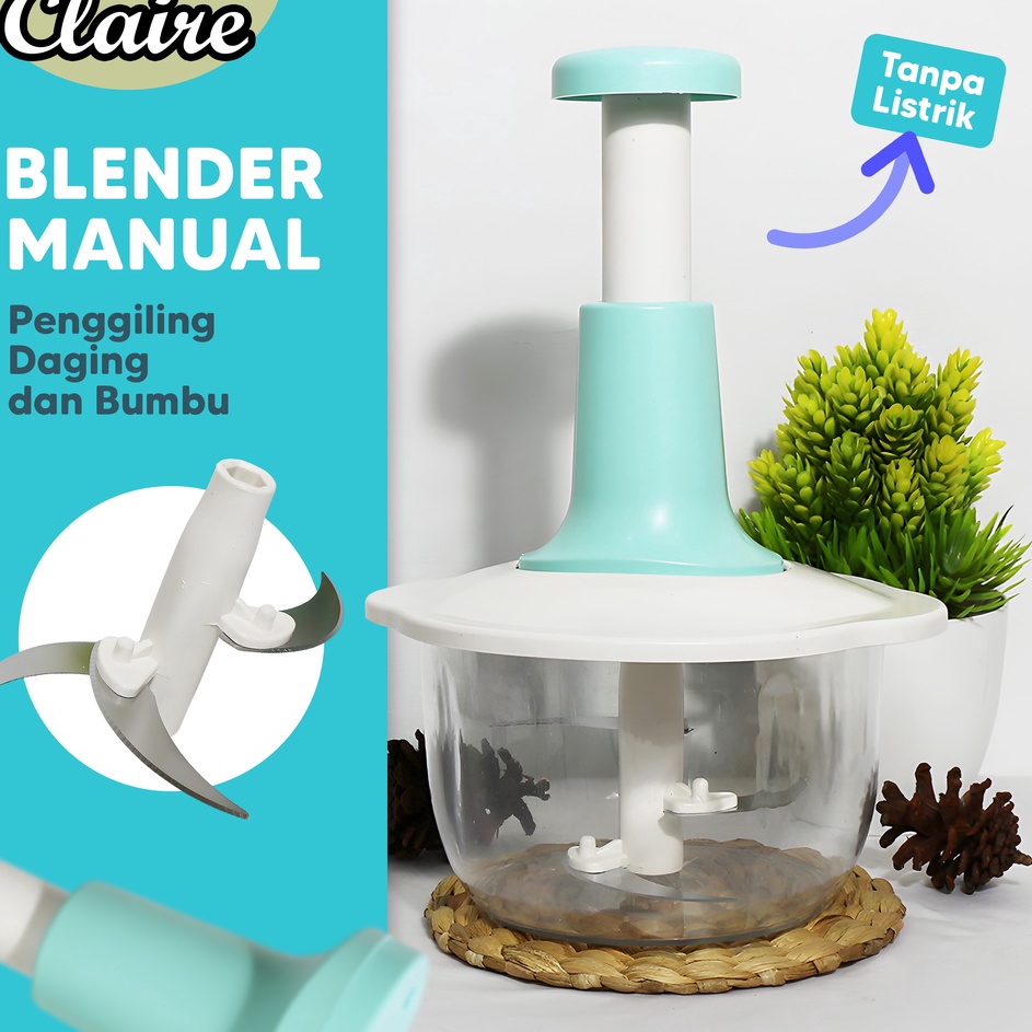 HIt Blender Penggiling Daging Bumbu Mini Cutter  Gilingan Daging Tanpa Listrik  Blender