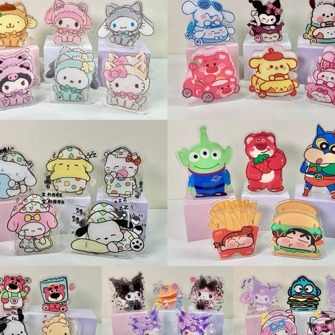 KI3 Rak Tempat Pen Akrilik Pulpen Bolpen acrylic Bolpoint Pencil Pensil Holder Alat Tulis Disney Toy