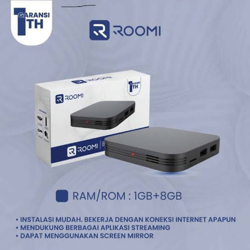 Android Box Roomi TV BOX android 1/8gb Roomi Ram 1 GB / 8GB ANDROID BOX untuk Tv jadi bisa internet 