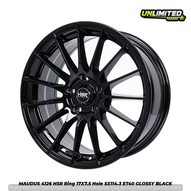 Pelek Mobil Xpander Innova HSR MAUDUS Ring 17 Model Jari Jari R17