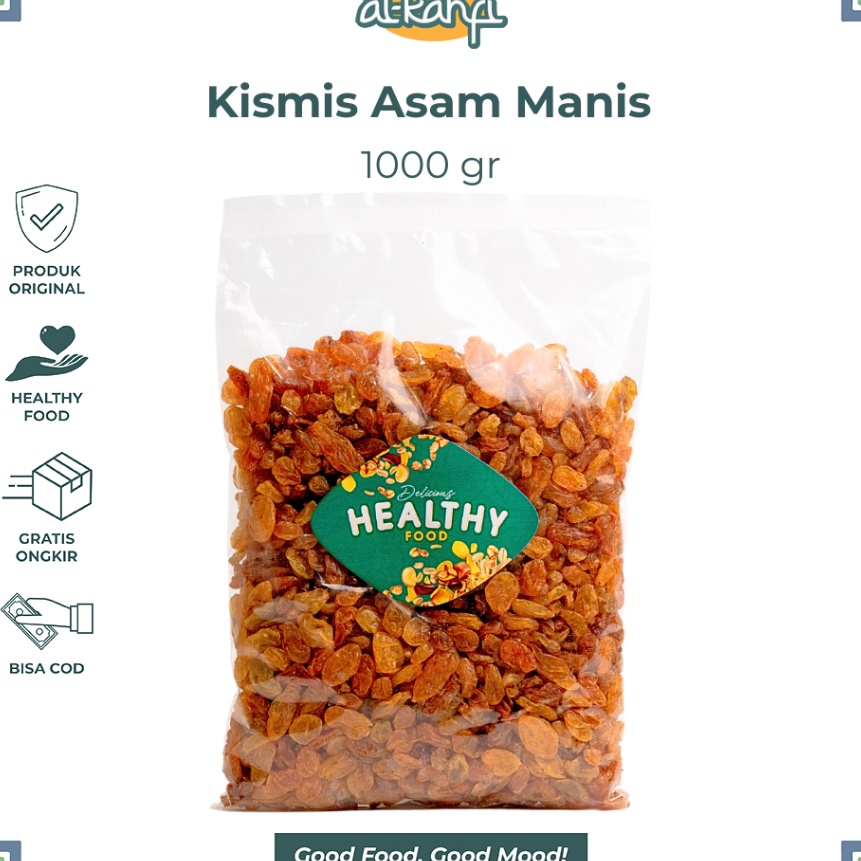

KI3 Kismis Asam Manis 1 Kg Kismis Arab Golden Raisin Original Oleh Oleh Haji Umroh