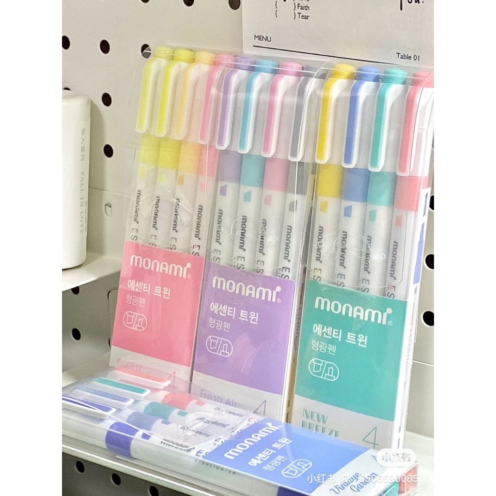 

Highlighter Color / Penanda Berwarna 2 Tip - Monami ESSENTI TWIN 16 Color
