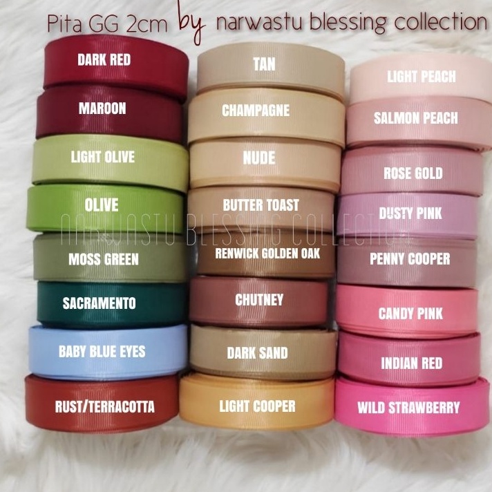 

Dapatkan produk premium dengan harga terjangkau Pita grosgrain 2cm 34 part 2