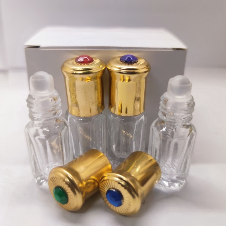 BOTOL TOLA PERMATA 3 ML BOTOL KOSONG PARFUM ROLL ON HARGA PER LUSIN ART W5V7