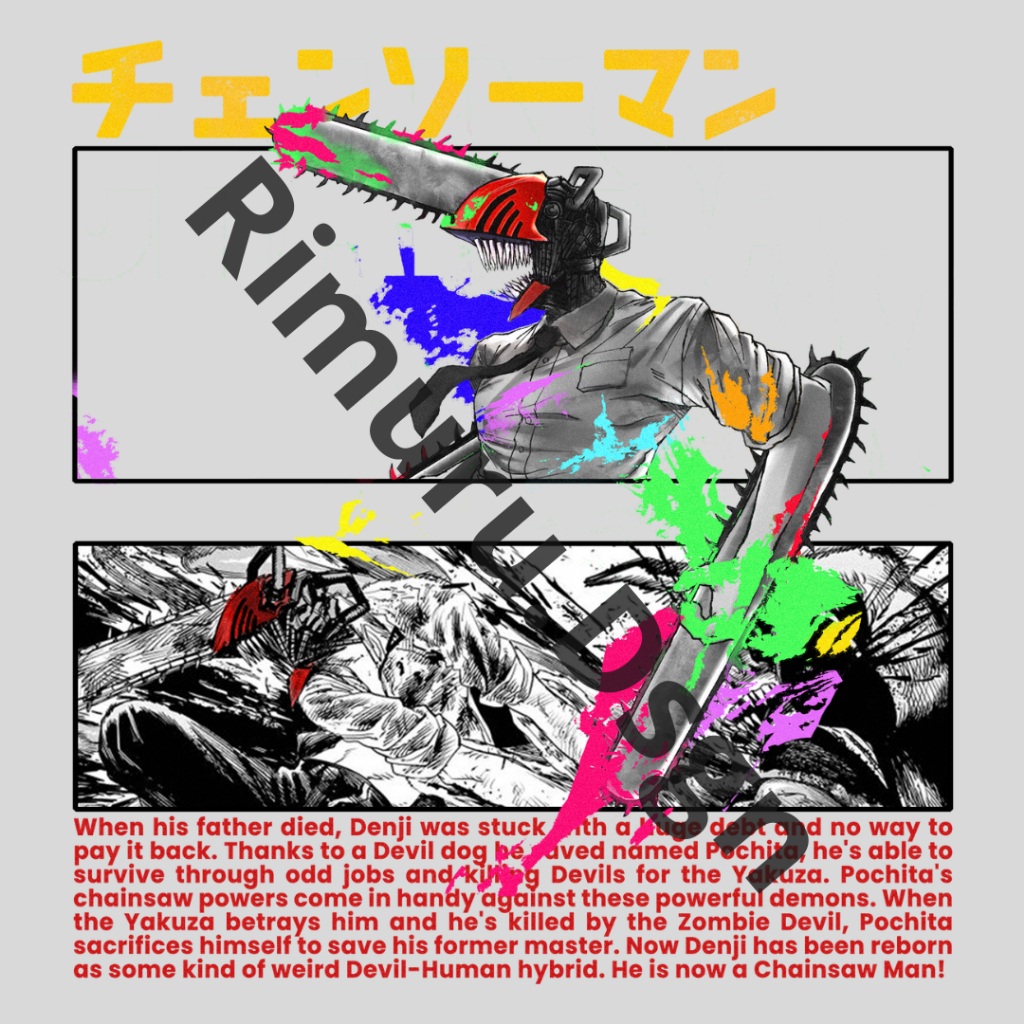 Design Anime untuk Sablon Baju/Pakaian