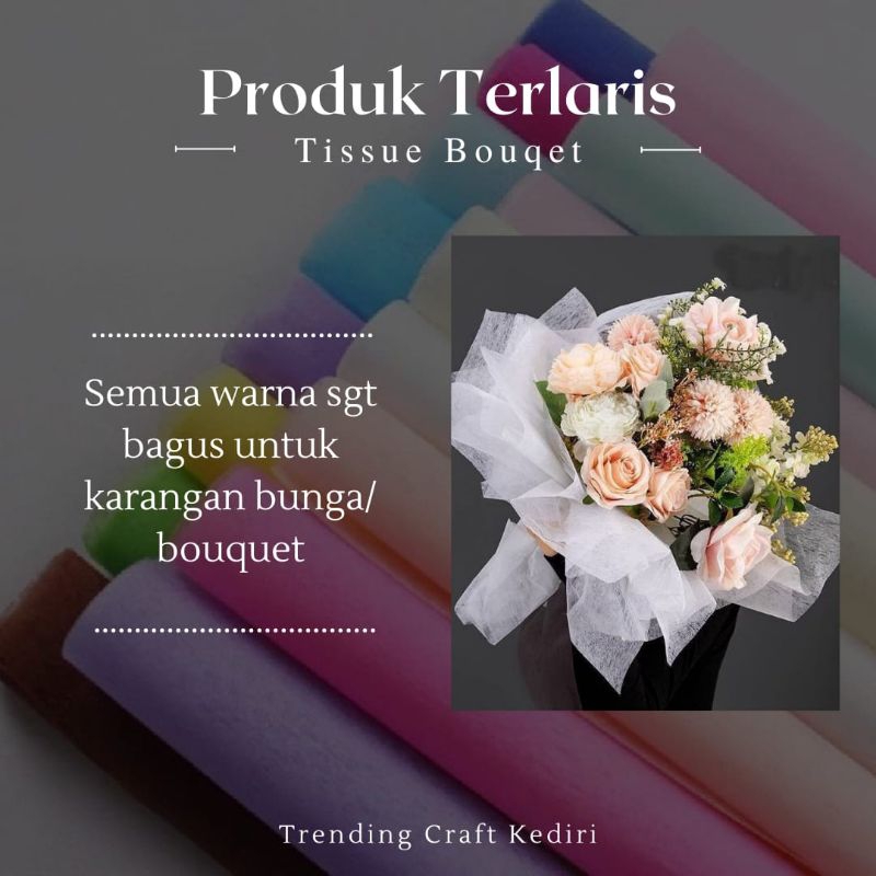 

Tissue Bunga(1 lembar) KERTAS BUNGA COTTON PAPER TISSUE-