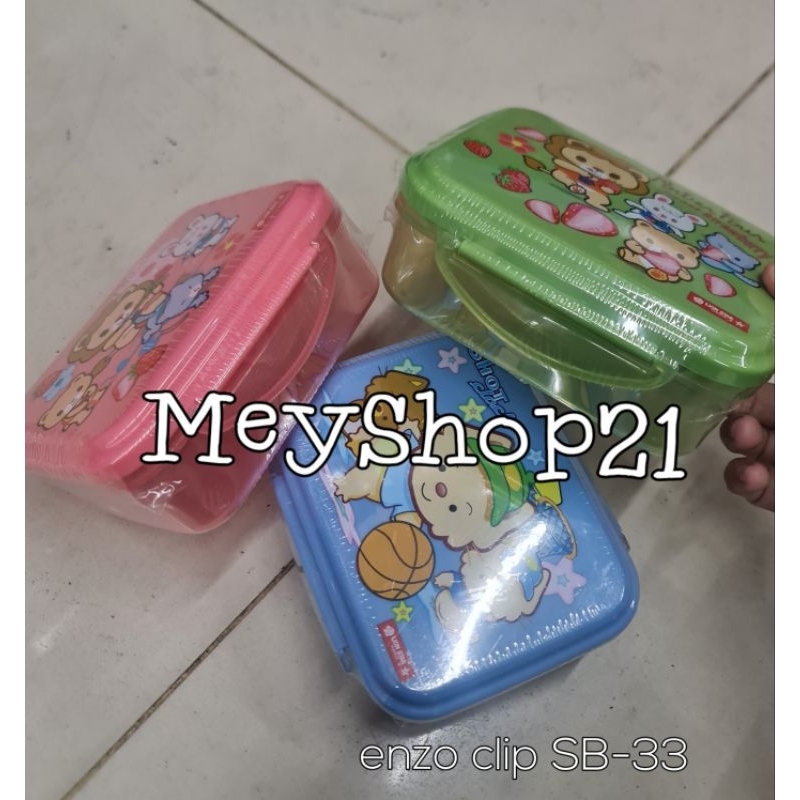 kotak makan lion star Enzo Clip/tempat makan anak lion star