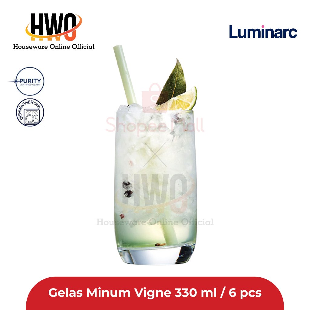 Luminarc Gelas Minum Vigne 330 Ml / 6 pcs