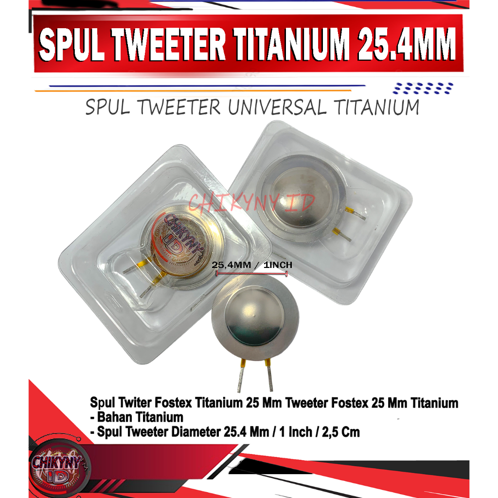 SPUL TWEETER TITANIUM 25,4MM ACR 9KH