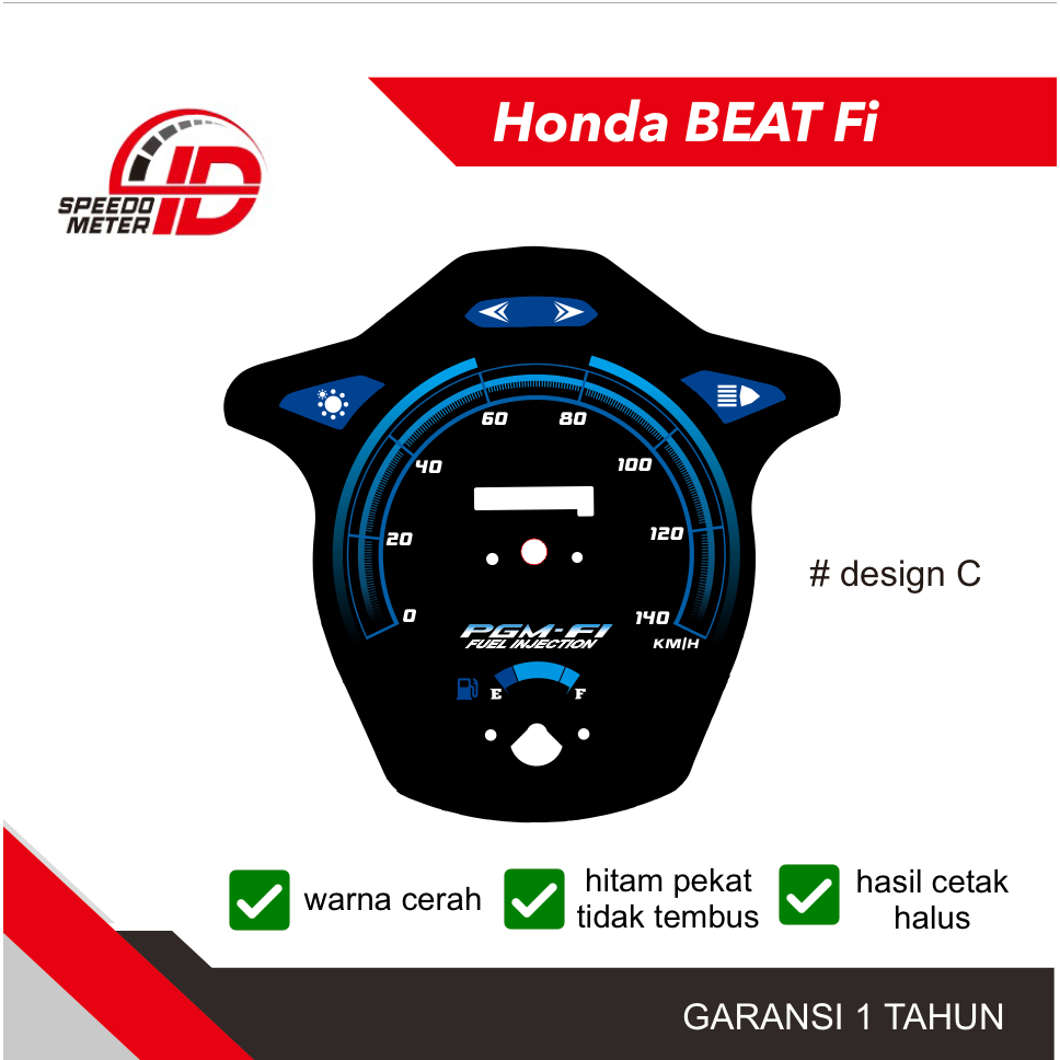Speedometer Custom Honda Beat FI