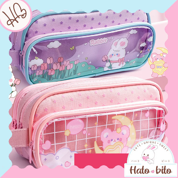 

Kotak pensil starry 3 tier tempat pensil besar jumbo 3 layer lucu cute HB1655