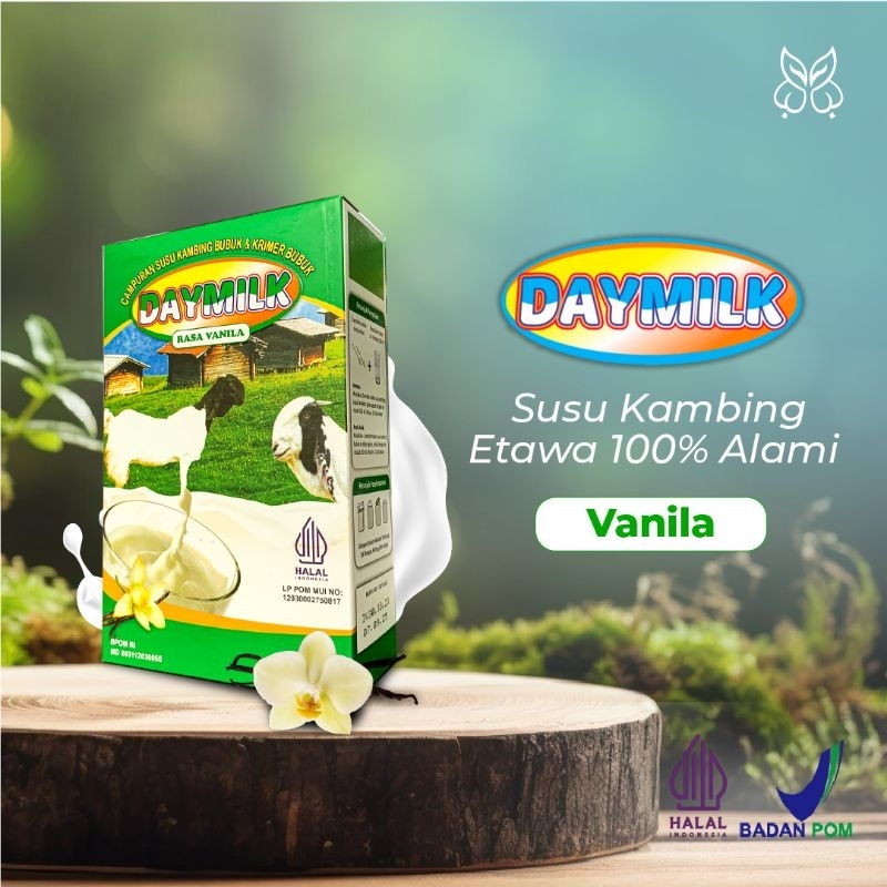 

SUSU KAMBING ETAWA DAYMILK RASA VANILA - Susu kambing etawa dengan varian rasa vanilla