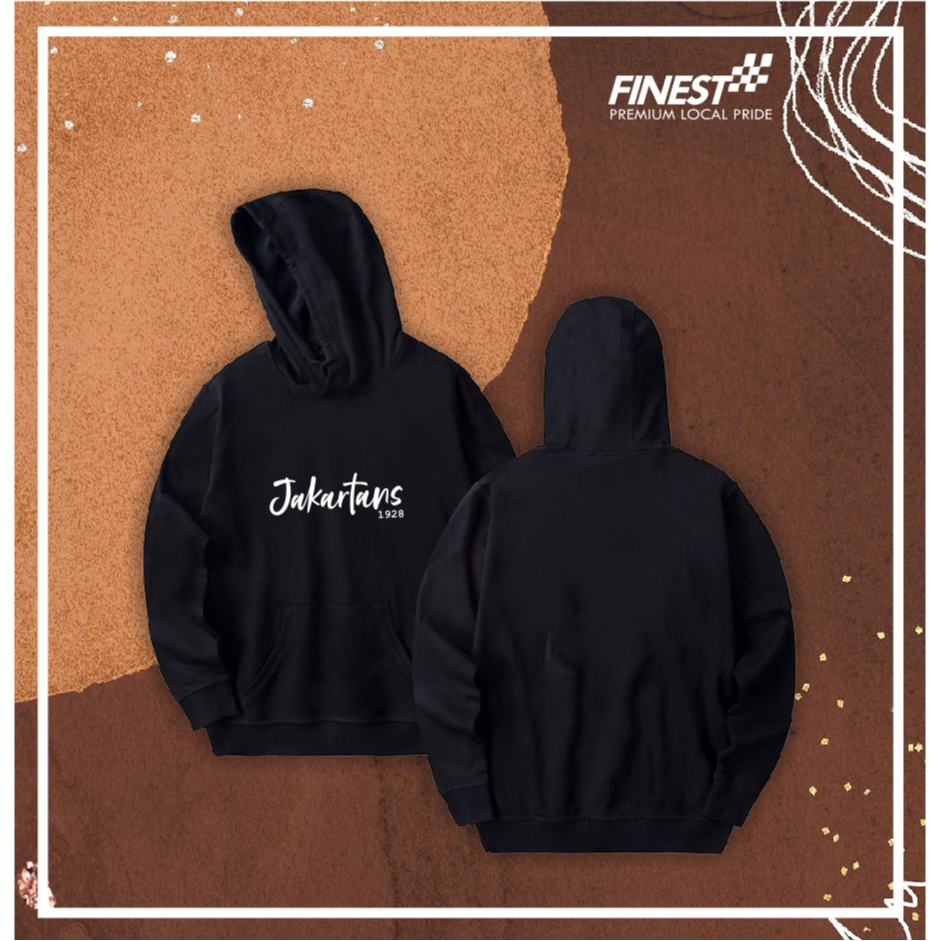 Hoodie Jaket jamper Jakartans 1928 Bahan Fleece Custom Kualitas distro