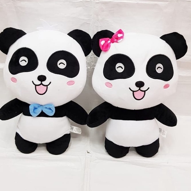 Boneka Karakter Panda Standing Baby Bus Boneka Pasangan Lucu Imut Cocok Buat Kado Ulang Tahun Pacar 