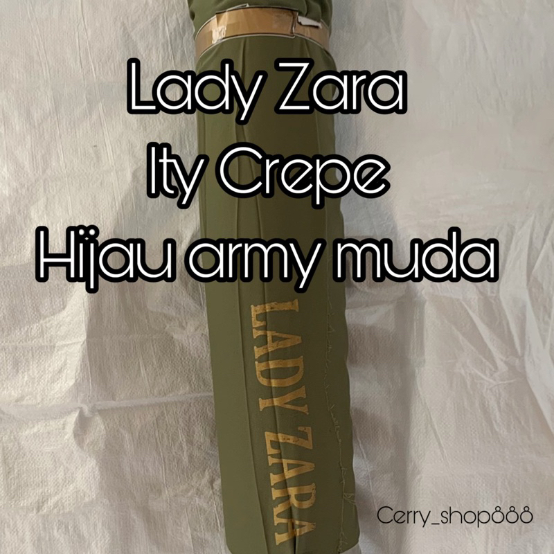 0,5 m kain polos ity crepe lady zara hijau tni hijau army hijau