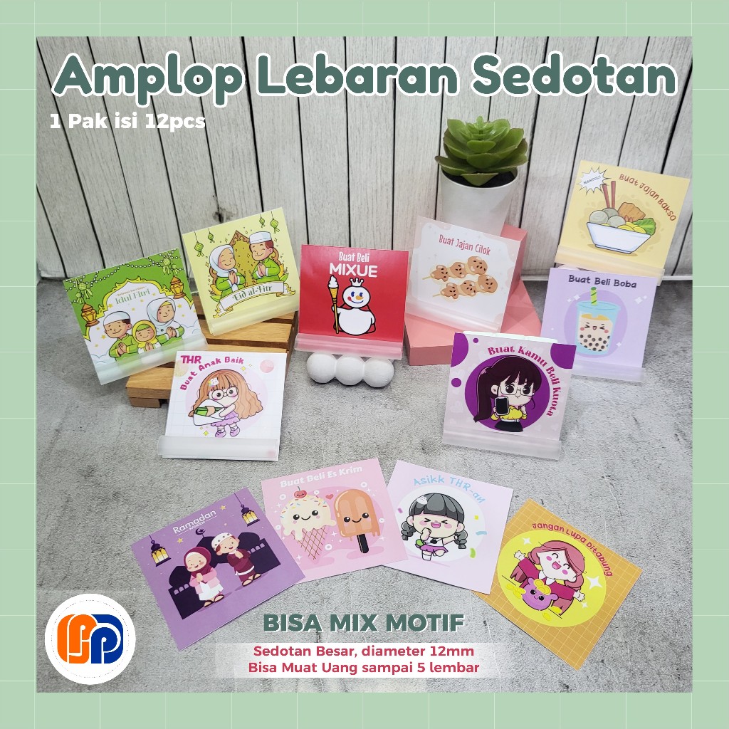 

PAKET USAHA Amplop Sedotan Lucu/ Amplop Lebaran Idul Fitri/ Amplop THR/Amplop Murah