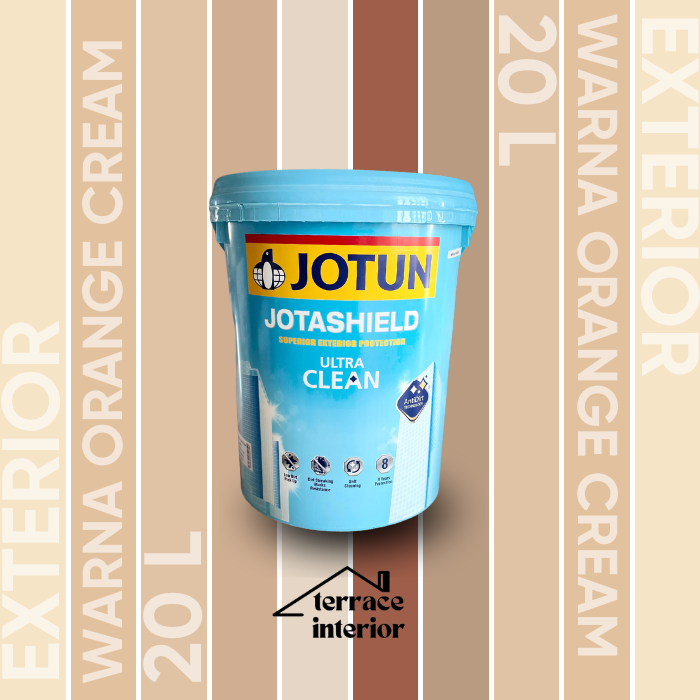 Cat Tembok Jotashield Ultra Clean Jotun warna Orange-Cream 20 L