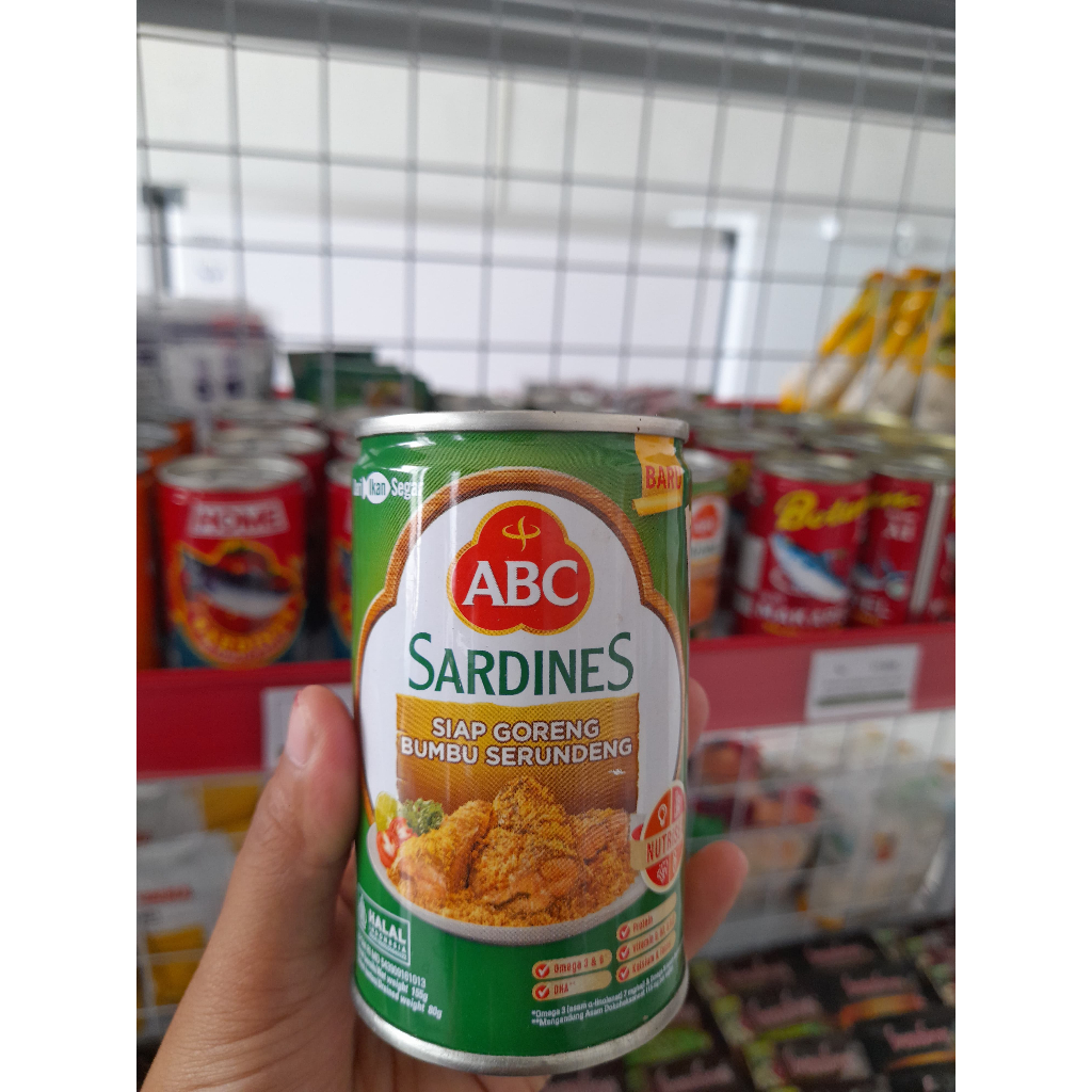 

ABC Sarden siap masak bumbu serundeng kemasan kaleng