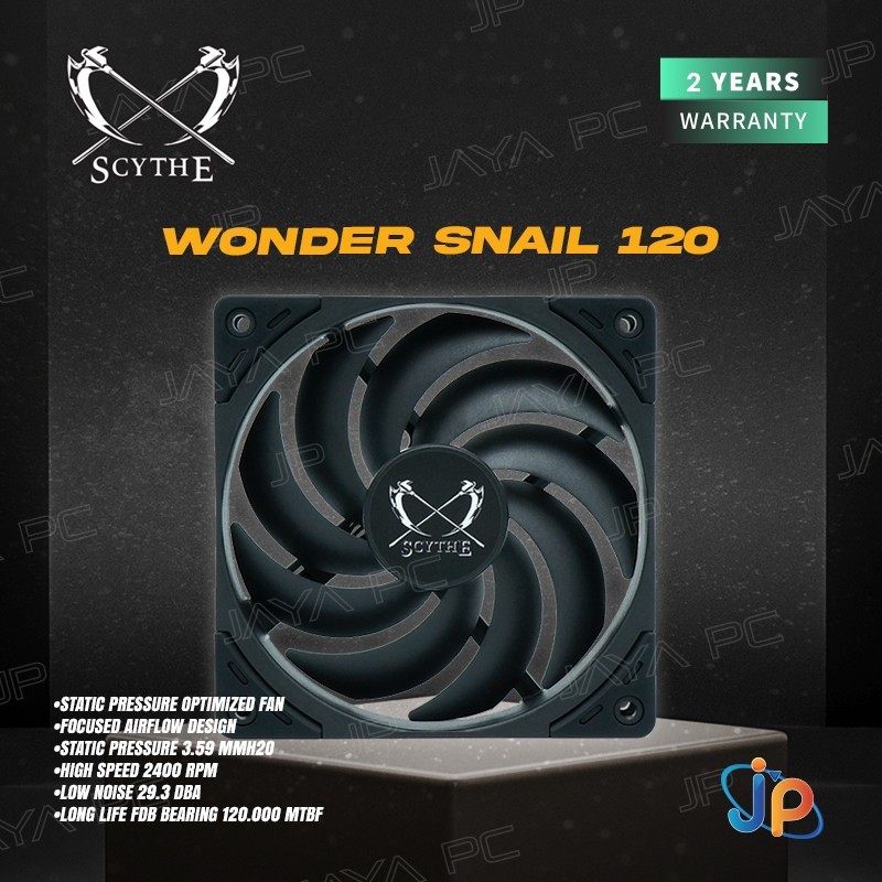 SCYTHE Wonder Snail 120 PWM Cooler - Fan Radiator 12cm