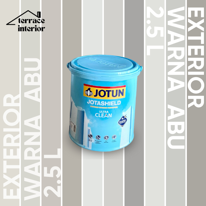 Cat Tembok Jotashield Ultra Clean Jotun warna Abu 2.5 L