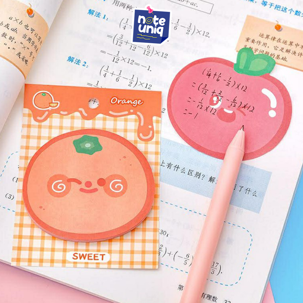 

Stiky Note Fruit (30 lbr) | Kertas Tempel Buah | Stiky Note Aesthetic | Stiky Memo Karakter | Kertas Tempel Lucu