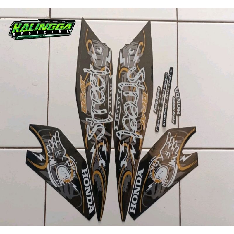 Striping sticker stiker polet body sepeda motor honda beat street new 2022 murah berkualitas