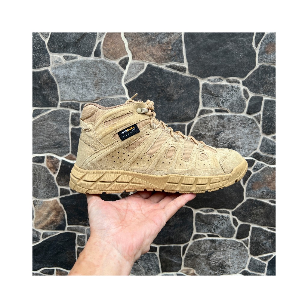 Combat Boots PDL Sepatu Combat Boots PDL 6 Inci Warna Gurun Kulit Cordura Anti Air untuk Outdoor Hik