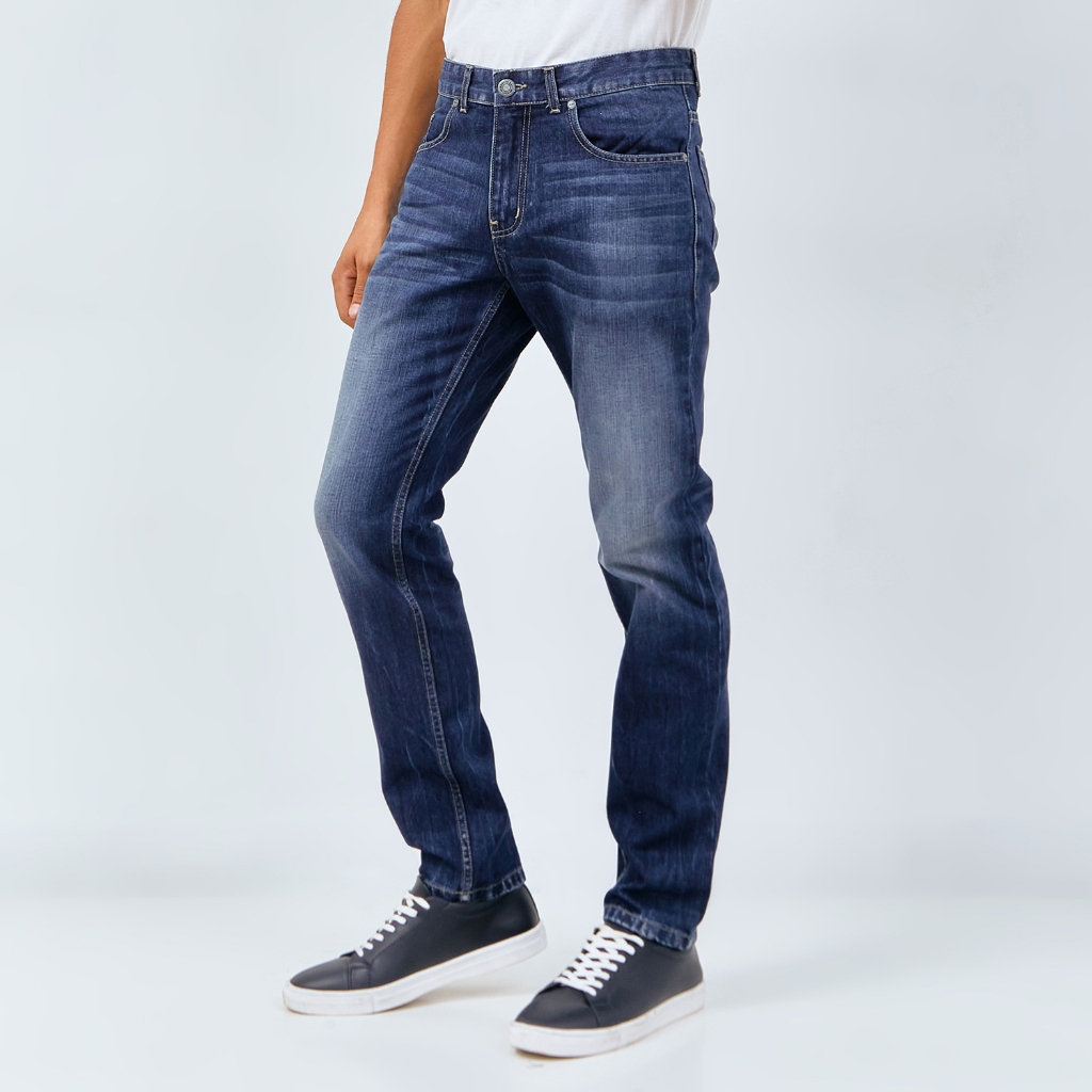 M231 Celana Panjang Jeans Denim Pria Straight Fit 0167