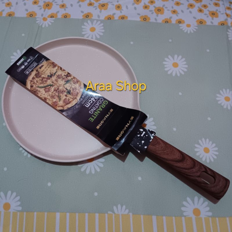 SYNMORE Crepe Pan 24cm Non-Stick Marble / Teflon Creper Pizza Grill Bbq Panggangan & Penggorengan Cr
