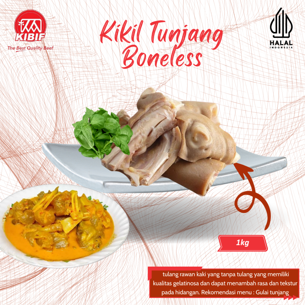 

Kikil Tunjang Boneless 1kg