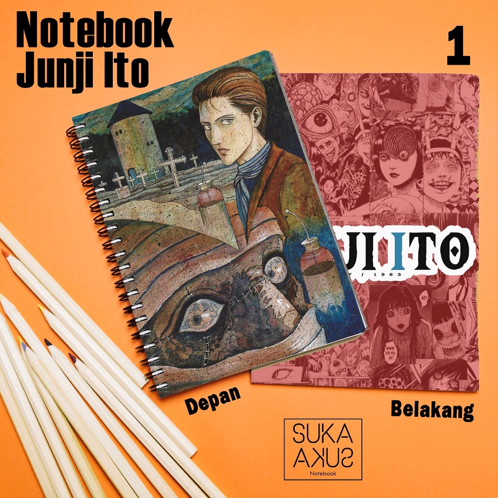 

Buku notebook anime JUNJI ITO custom 100 halaman full colour limited murah dan tahan lama