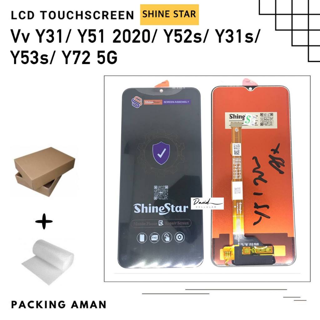 [Shine Star] LCD TOUCHSCREEN VIVO Y31 / Y51 2020 / Y52S / Y31S / Y53S / Y72 5G FULLSET