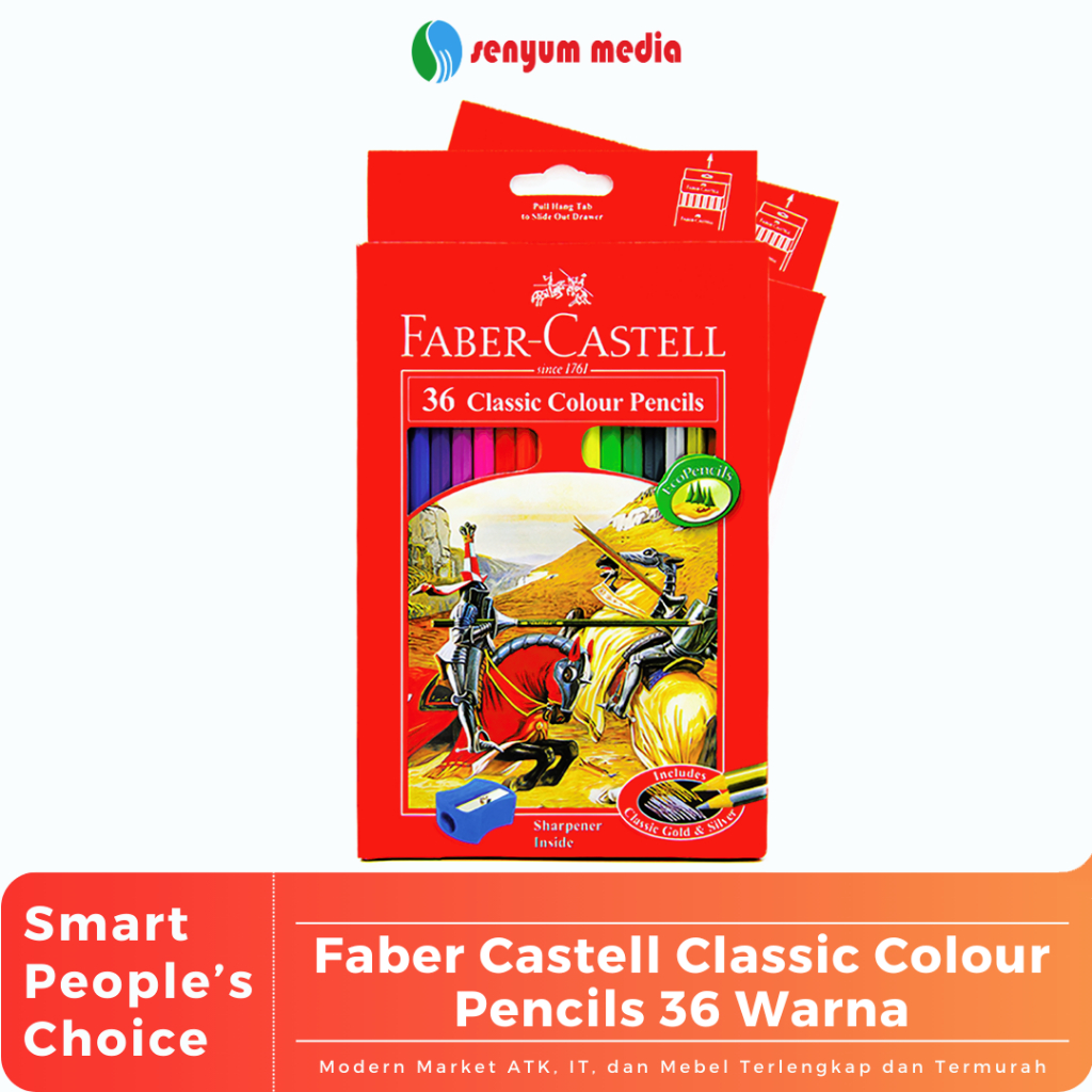 

Faber Castell Classic Colour Pencils 36 Warna (1 Pcs) (S:PCS)